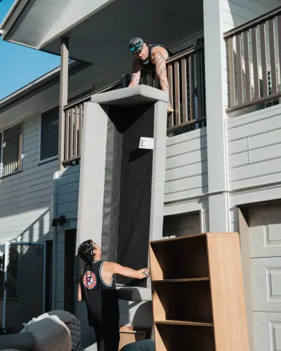 Relocation Rangers crew handling tough balcony access in Brisbane